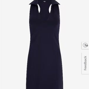 NWT Express Navy Polo V-Neck Athletic Dress